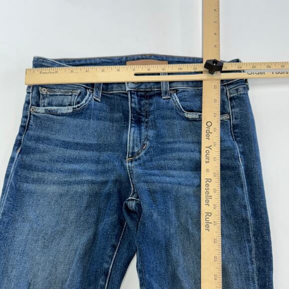 Joes Jeans Womens 27 Blue The Icon Mid Rise Skinny Ankle Denim Distressed Cotton - Picture 6 of 8